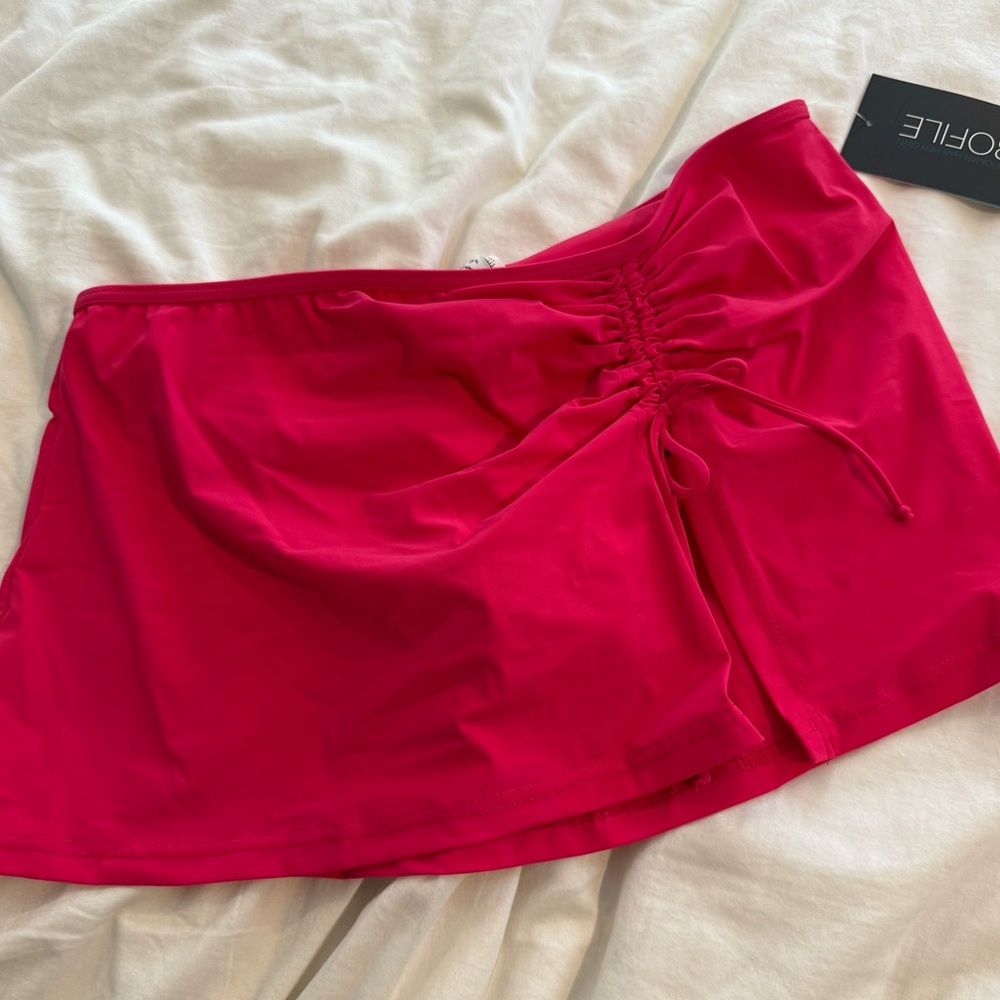 Profile By Gottex Pink Swim Bottom w/ attached Skirt